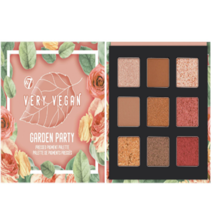 W7 Cosmetics Very Vegan Garden Party Παλέτα με Σκιές Ματιών σε Στερεή Μορφή Πολύχρωμη 15gr