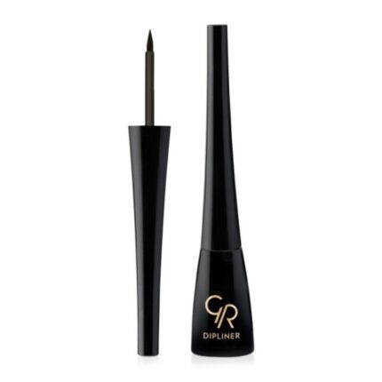 Golden Rose Dipliner Liquid Πινέλο Eye Liner Black 5gr
