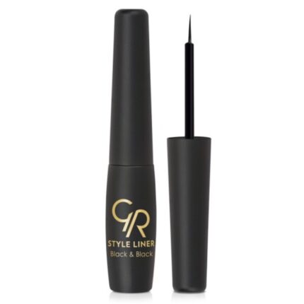 Golden Rose Style Liner Long Stay Πινέλο Eye Liner Black 6.5ml